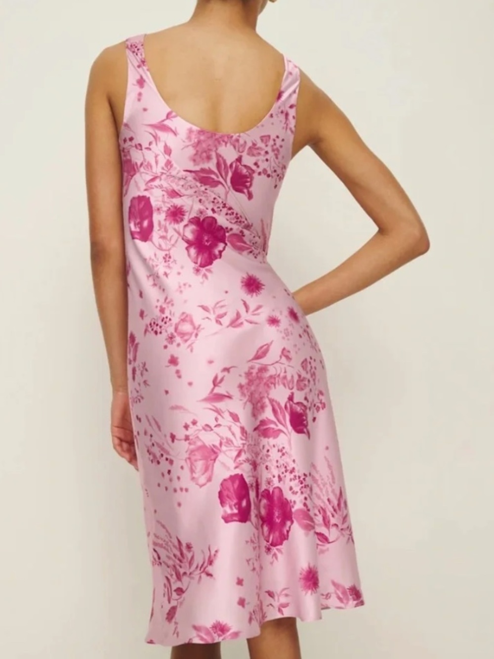 Reformation Lila Silk Midi Dress - Picture 3 of 15